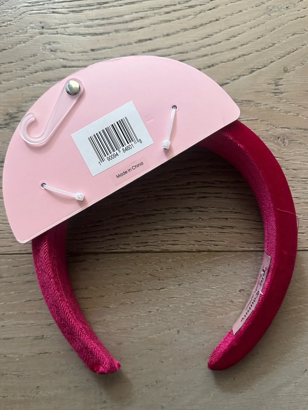 Juicy Couture Hot Pink Rhinestone Logo Padded Headband NWT Y2K